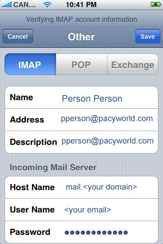 Mail Account Setup 1