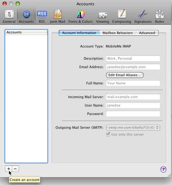 Mail Account Setup 1