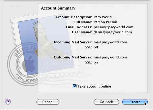 Mail Account Setup 1