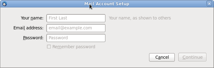 Mail Account Setup 1